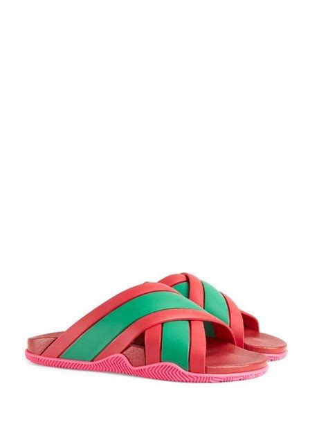 gucci heels pink|pink and green Gucci slides.